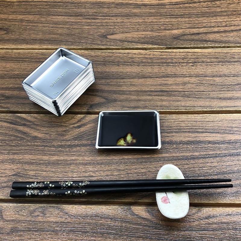 200pcs Small Condiment Dish Disposable Sauce Plate Take-Out Plate Seasoning Trays For Mustard Sushi