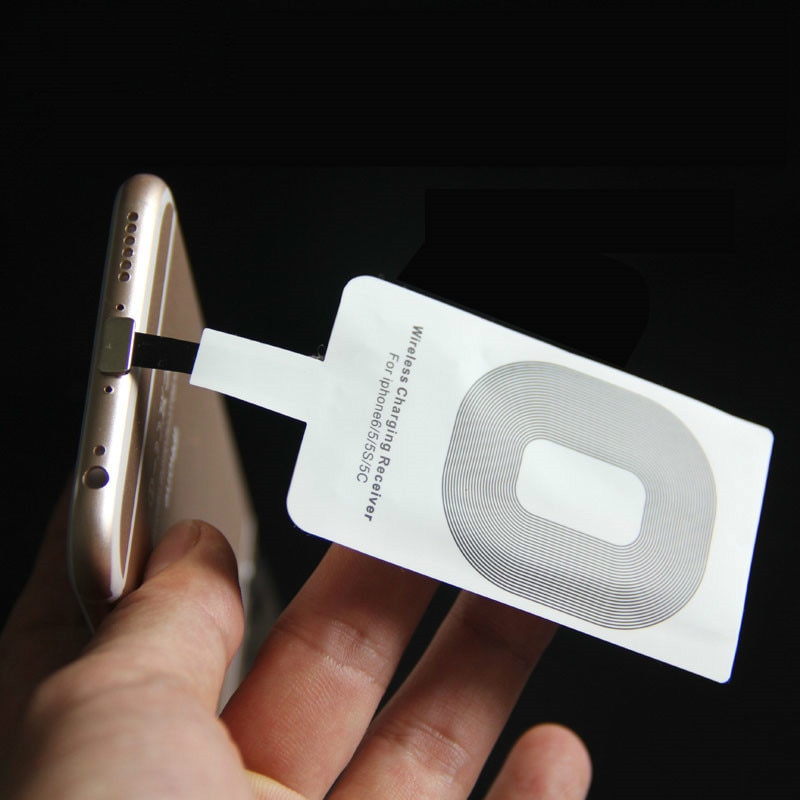 per Andriod tipo C Qi caricabatterie senza fili ricevitore pad bobina per Iphone 5 5s Se 6 6s 6splus 7 più tappetino adattatore di ricarica senza fili