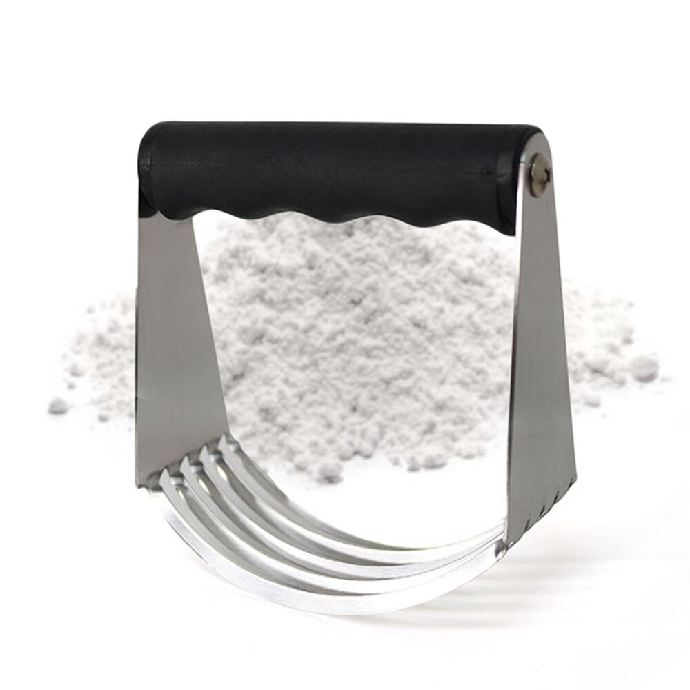 Butter Blender Stainless Steel Baking Dough Cutter Pastry Dough Blender Flour Mixer with 5 Blades Kitchen Accessory