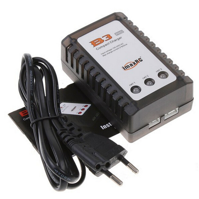IMax-Chargeur compact v1.imaxRC Pro, B3AC, 2S, 3S, 7.4V, Lithium, Fuchsia, Batterie RC, Balance Charging,