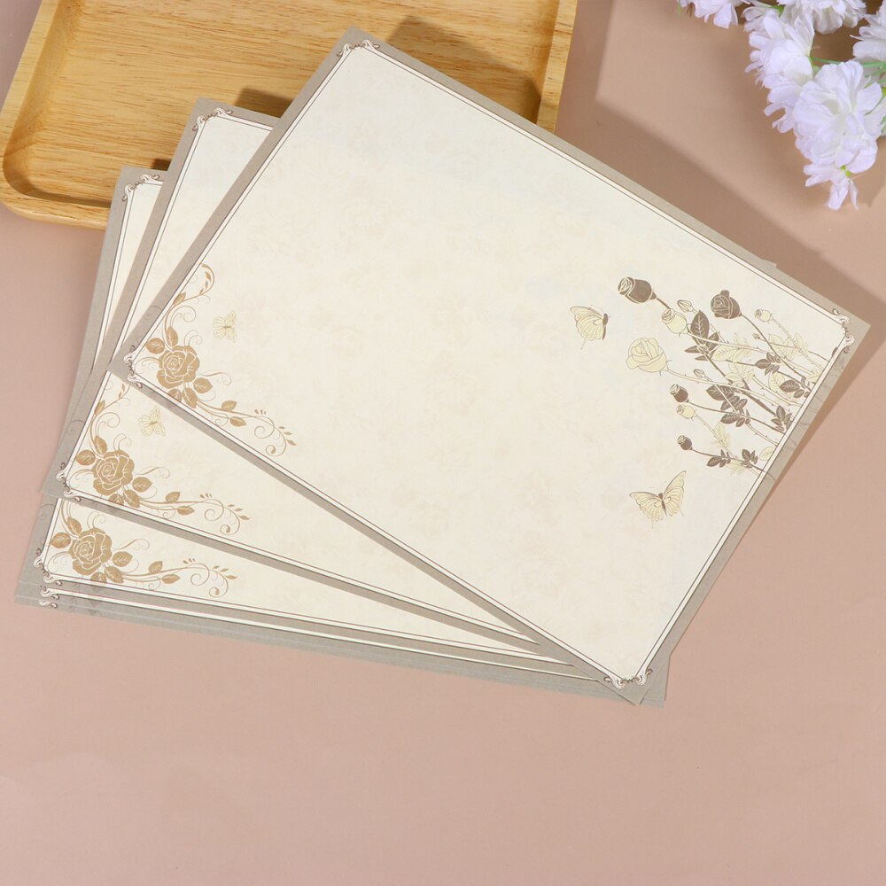 40PCS Retro Writing Paper Chinese Style Letter Paper Ancient Rhyme Note Paper Smooth Stationery Sign Paper for Home Office Schoo