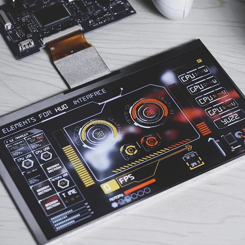 1024*600 7 inch Screen Temperature CPU GPU SSD Monitoring Secondary Display Monitor For AIDA64 Computer Raspberry Pi