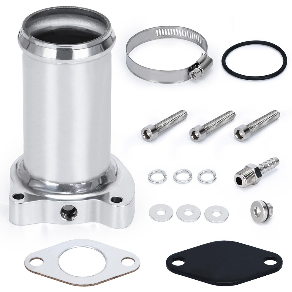 Hypertune - 50mm EGR Delete Kit Pipe Suit For MK4 Beetle Golf VW 1.9TDI 75/80/90/115 BHP EGR Valve HT-EGR01: Silver