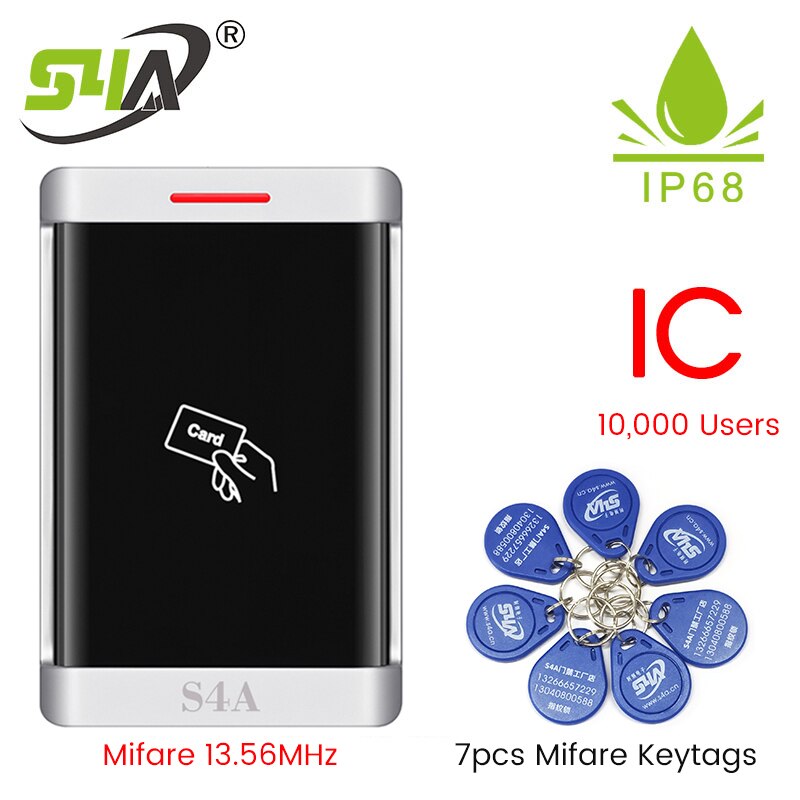 IP68 Waterproof Metal Rfid Access Control With 10000 Users + Key Fobs For RFID Door Access Control System EM or MF: MT60 IC K