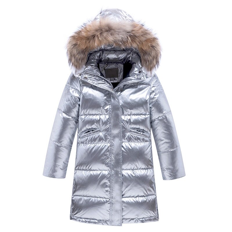 Menoea Children Winter Down Parkas Spring Kids Thick Long Coats Teenage Girls Solid Outerwear 5-13 Years Boys ski Clothes