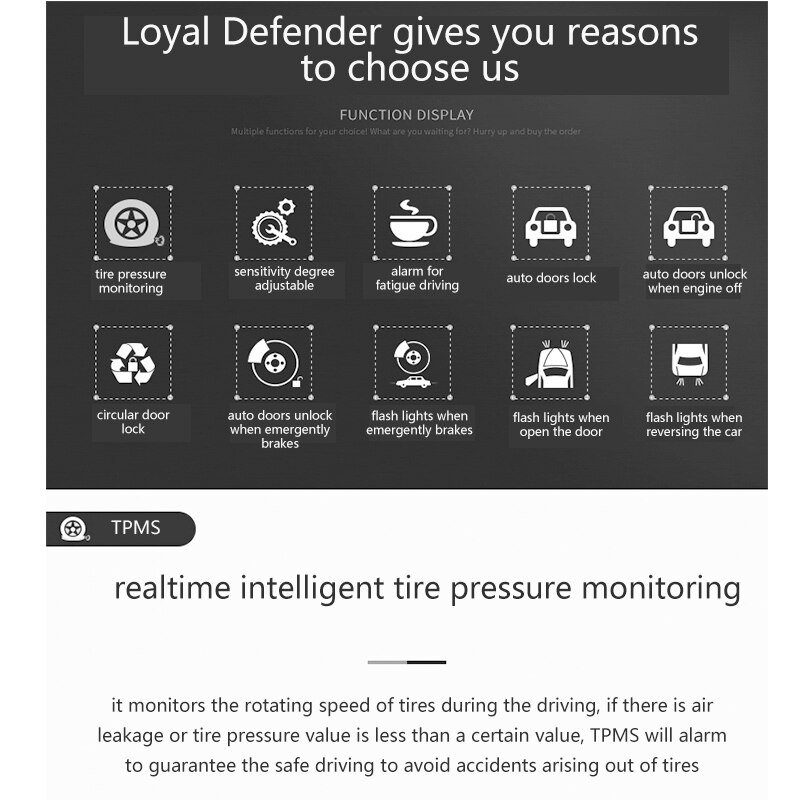 OBD TPMS tire pressure monitoring system real-time... – Vicedeal