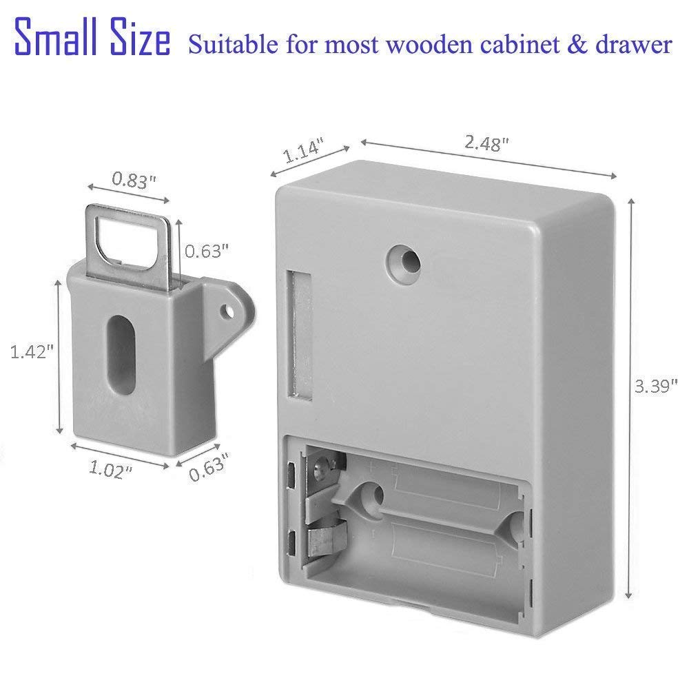 Serrure à capteur Invisible, tiroir à carte IC EMID, armoire numérique, serrures électroniques intelligentes pour quincaillerie de meubles de garde-robe