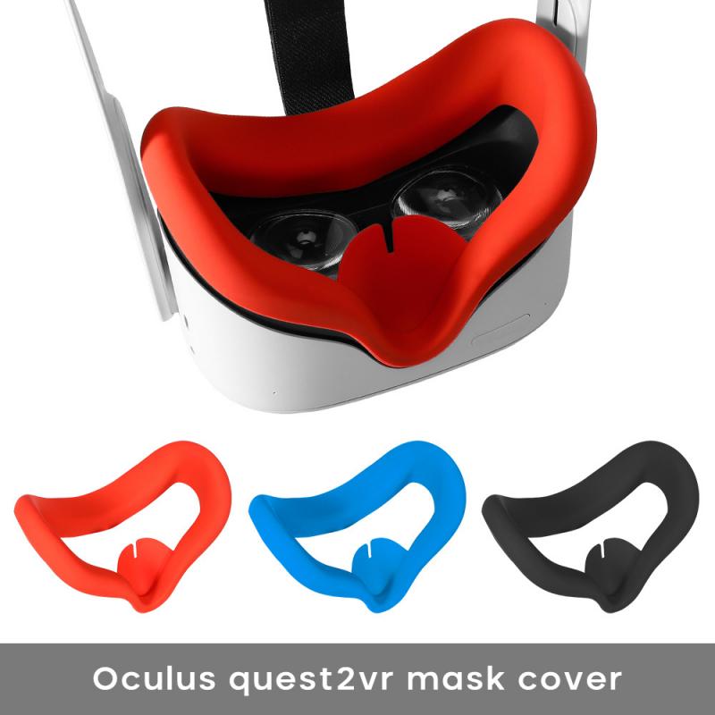 Siliconen Gezicht Cover Vervanging Oogmasker Pad Kussenhoes Voor Oculus Quest 2 Vr Case Virtual Reality Bril Accessoires