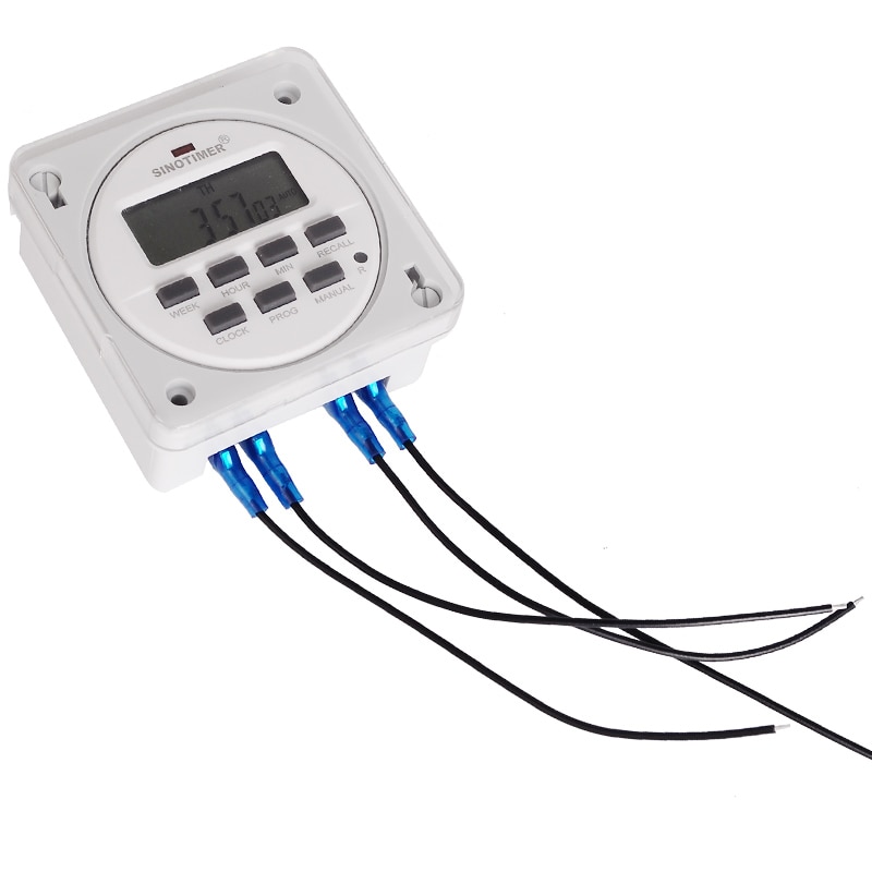 12/24 Formaat 12 v DC Tijdschakelaar 7 Dagen 24hr Programmeerbare Tijdrelais Klok Controller Panel Gemonteerd met Countdown OFF functie