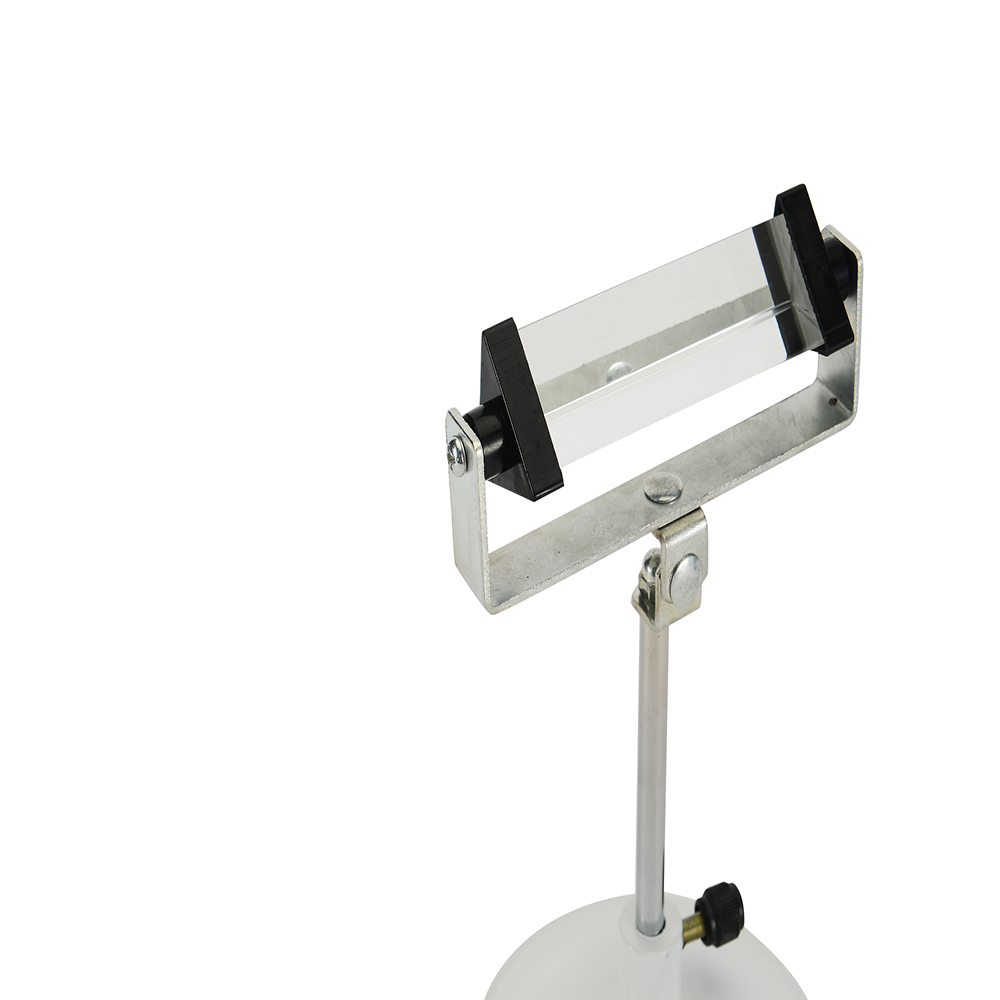 Regnbue spektral trekantet prisme med base beslag skole fysik optik undervisning eksperiment udstyr undervisning instrument