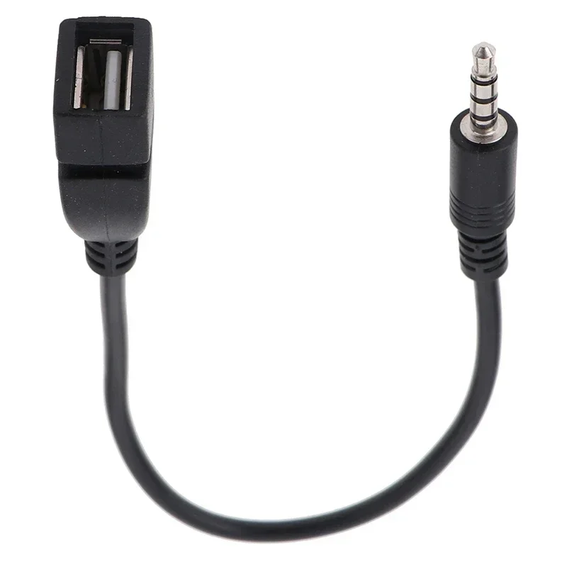 Auto Audio Kabel Otg Vrouwelijke Adapter Aux Naar Usb Mp3 Afspelen Decoder Usb Flash Drive Muziek 3.5Mm Otg Adapter Kabel: Default Title