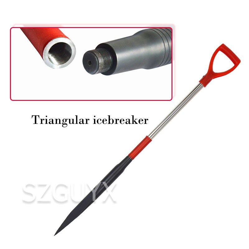 Detachable and portable ice chisel Triangular icebreaker Winter fishing ice tools Ice surface opener