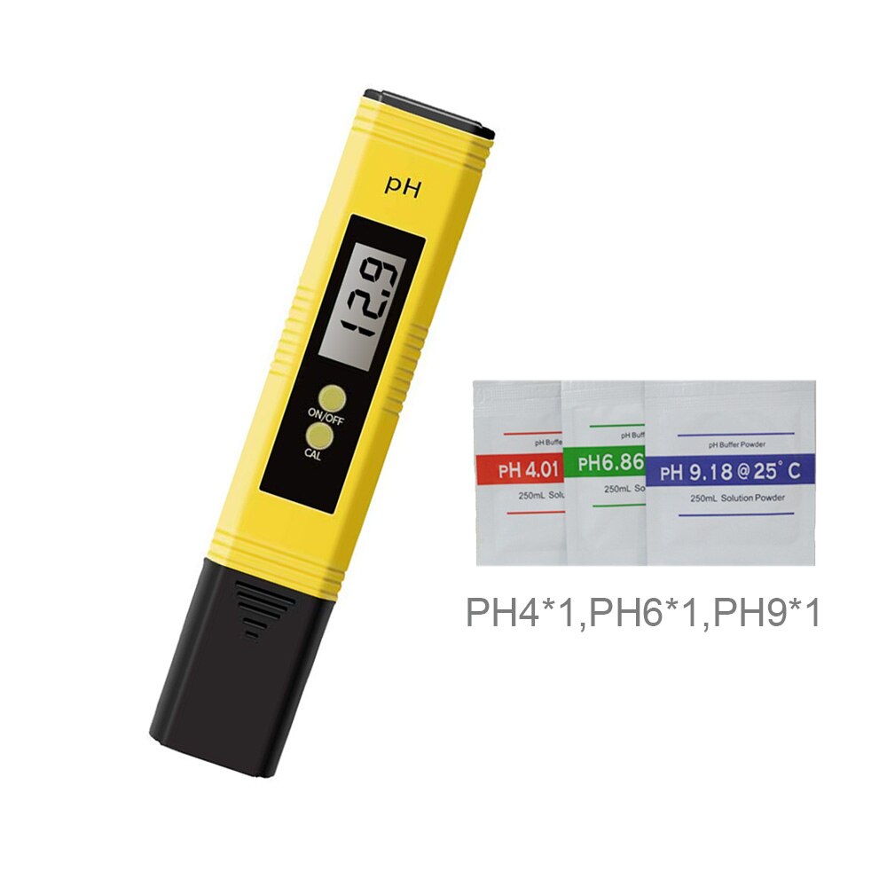 Digital LCD PH Meter Pen of Tester Water Purity Test Tool Accuracy 0.1 Aquarium Pool Water Wine Automatic Calibration