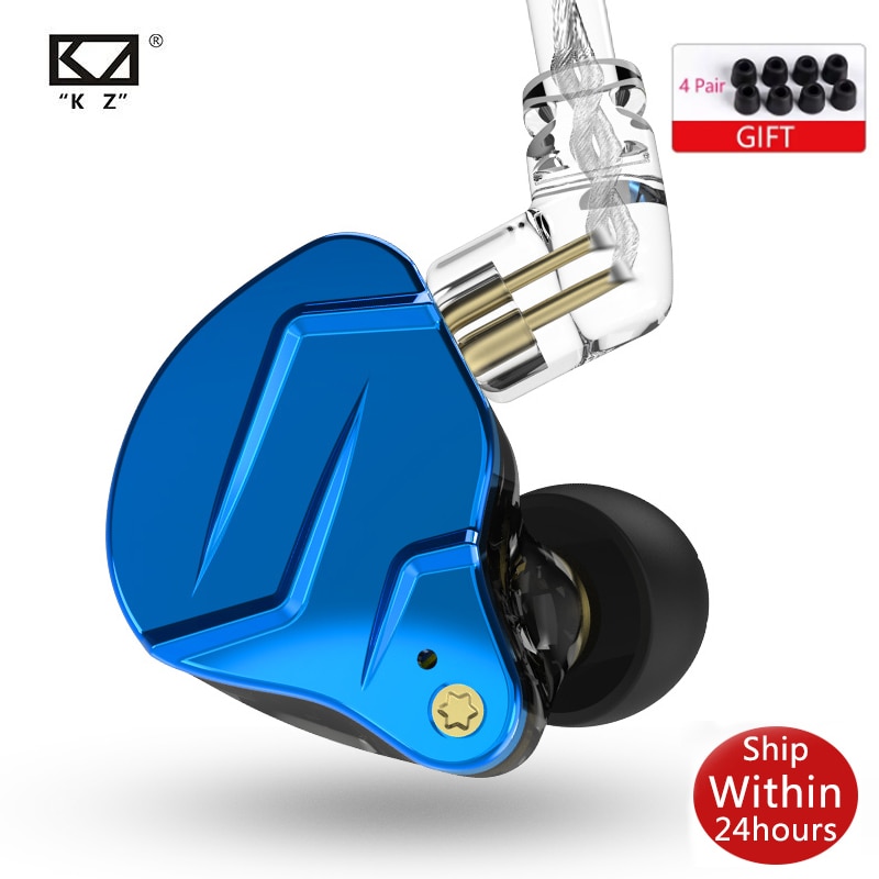 KZ ZSN Pro X 1DD 1BA Metalowe słuchawki douszne HIFI Bass Earbuds Hybrid Driver Sport Headset Very Low Voice For ZSX ZAX ASX EDX Z1