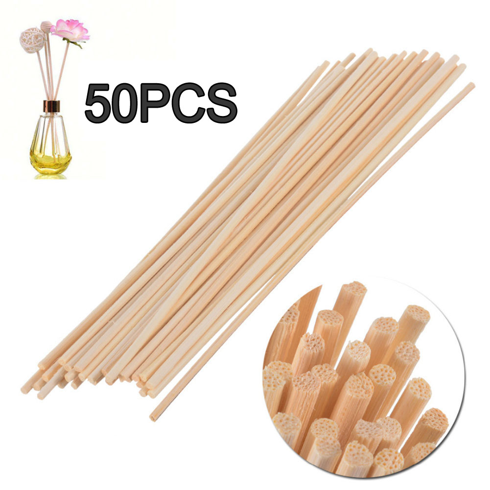 30/40/50/100pc rotting reed sticks duft reed diffuser aroma olie diffuser rattan sticks til hjemmebadeværelser duft diffuser: 100 stk