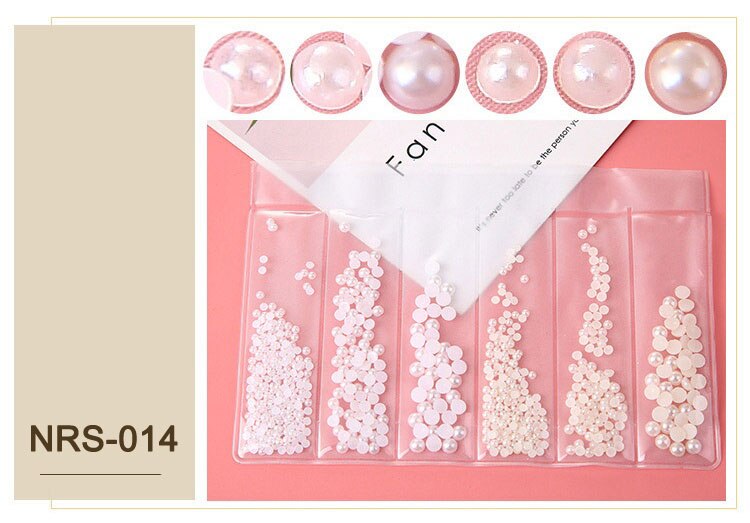 1 pack mix 3d diy ihåliga metallramar nagelkonstdekorationer guld silver nagel strass pärla nitar manikyrtillbehör: 014