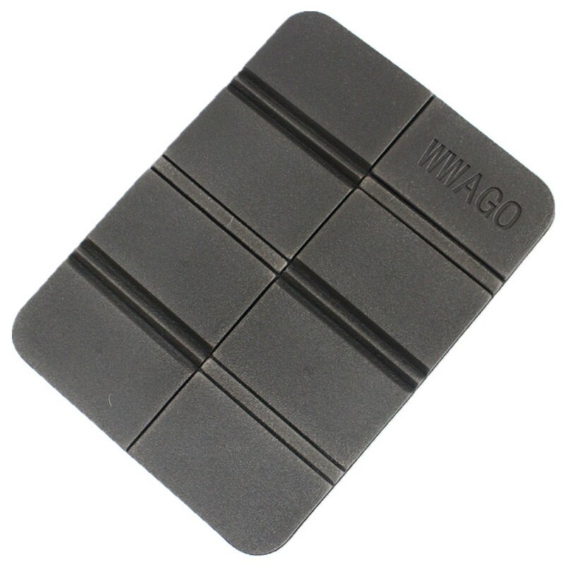 Opvouwbaar Opvouwbare Outdoor Camping Mat Xpe Waterdichte Seat Foam Pad Stoel Picknick Vochtbestendige Matras Strand Mat Pad 38*27Cm: Black