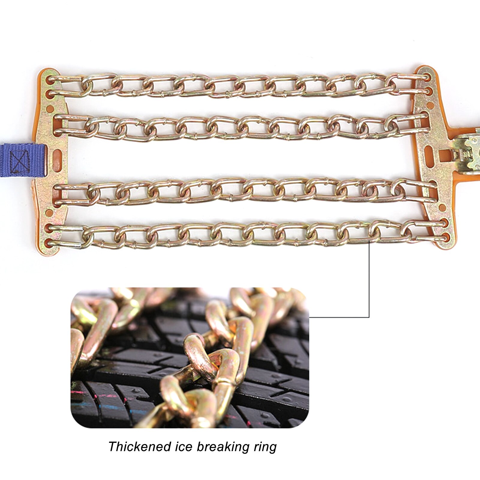 Catene da neve per pneumatici antiscivolo a catena da neve, catene per pneumatici da neve per auto di trazione di emergenza universali per camion fuoristrada/SUV