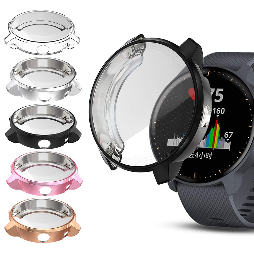 Funda protectora galvanizada de lujo de silicona para reloj Garmin vivoactive 3, accesorios musicales, 1 unidad