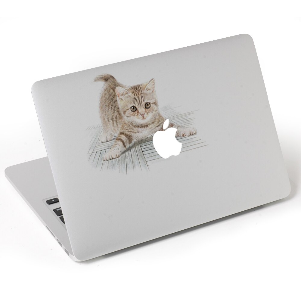 Cute cat Vinyl Decal Laptop Sticker for macbook Pro Air 13 inch Cartoon laptop Skin shell for mac book