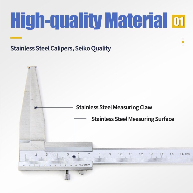 10-160mm Inner Groove Caliper Intern Vernier Caliper Stainless Steel Long Claw For Inner Diameter Measurement Tool Gauge 30-300