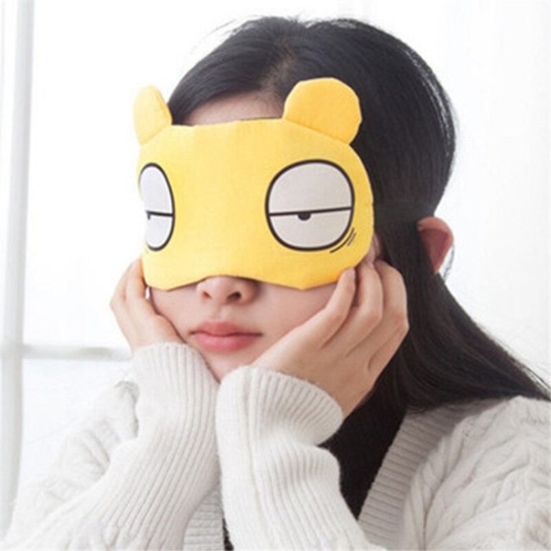 Cute Cartoon Cat Sleep Eye Mask Kawaii Style Padded Shade Cover Travel Relax Aid