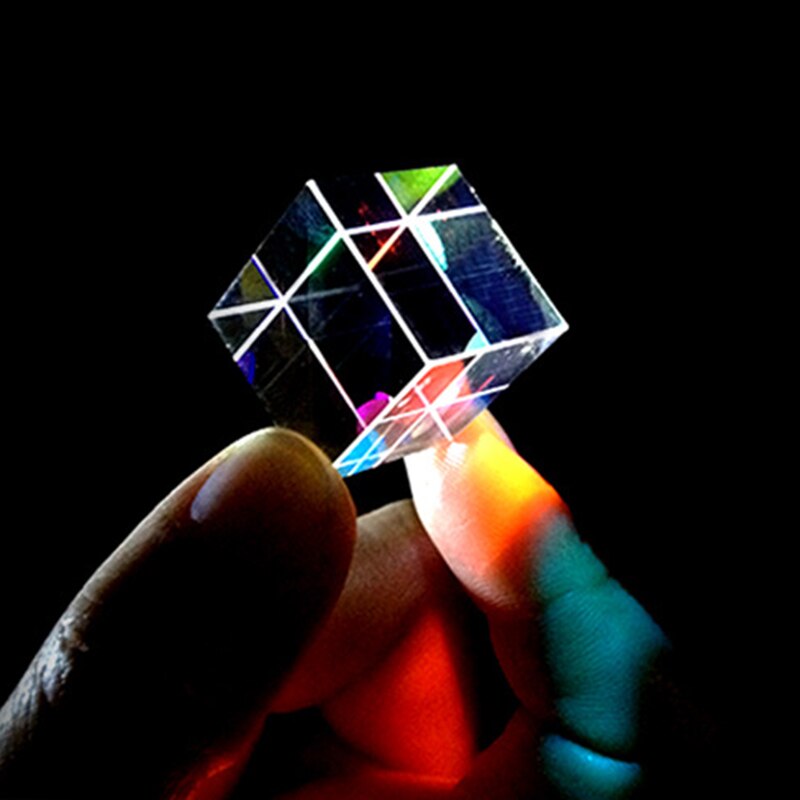 Optisk glas prisme rgb dispersion prisme fysik lysspektrum uddannelsesmodel udendørs tage billeder kamera filter foto foto