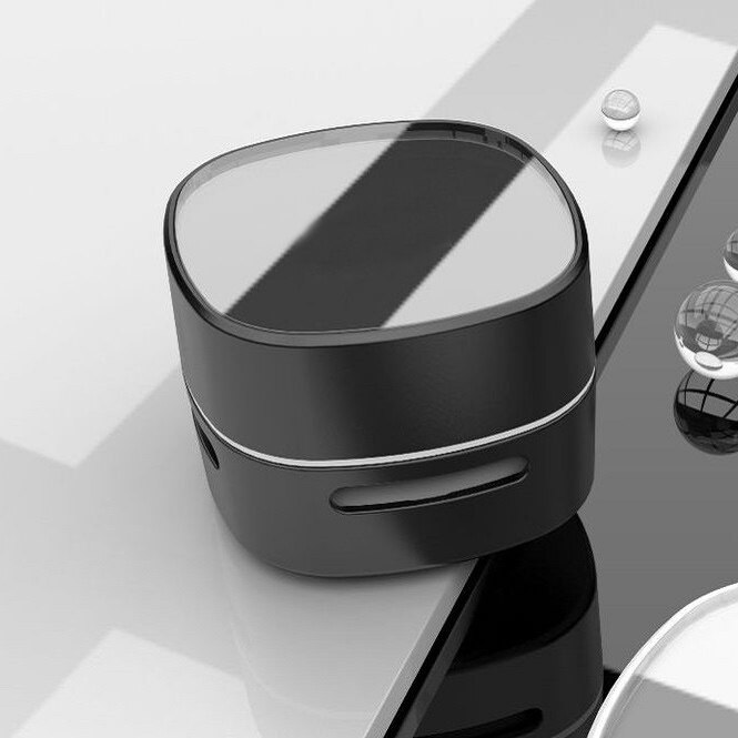 Desktop Vacuum Cleaner Portable Car Vacuum Cleaner Computer Keyboard Vacuum Cleaner High Efficiency Household Cleaning Tools: Battery-Black