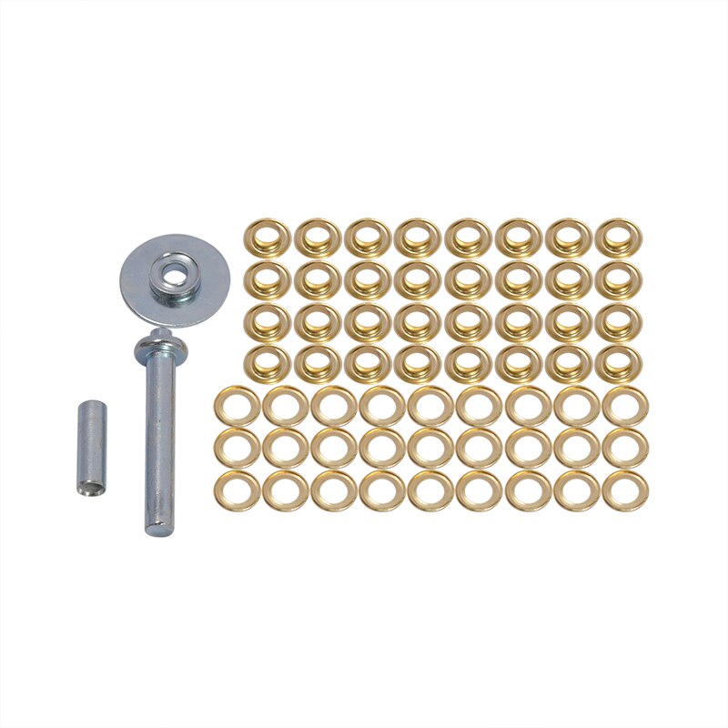 63pcs Outdoor Camping Tent Repair Tool Kits Gound Fixing Tool Goundsheet Cover Repair Kit Punch Plier Tool Eyelet Grommets 14MM