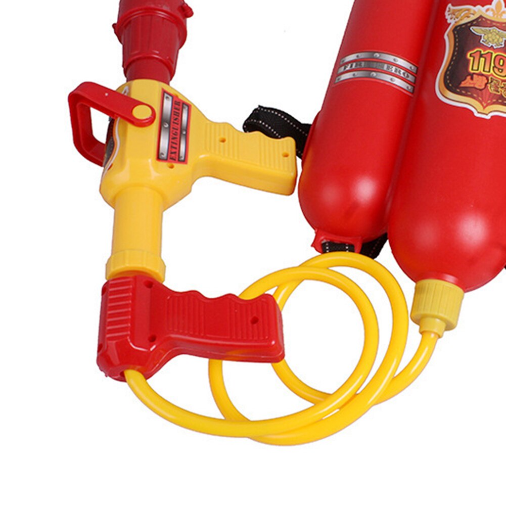 Fireman Cosplay Backpack Water Spray Nozzle Extinguisher Outdoor Sports Kids Toy