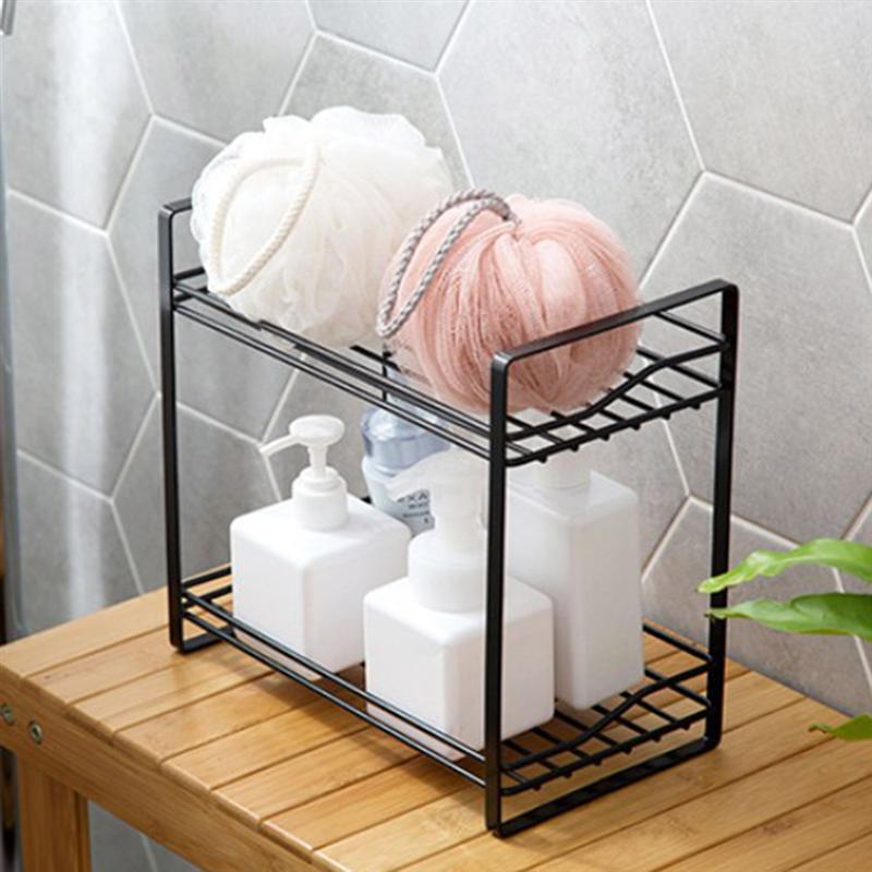 OUNONA-étagère de rangement de condiments, étagère à Double niveau, multifonction rangement pour cuisine, pour la salle de bain, bocaux à épices