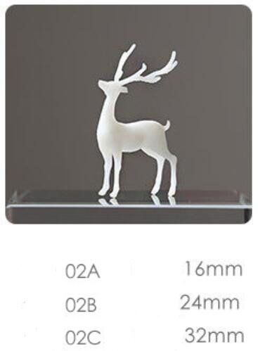 3D Mini Deer Stuff Miniature Craft Elk Resin Charms Jewelry DIY Epoxy Resin Pendant Fillings