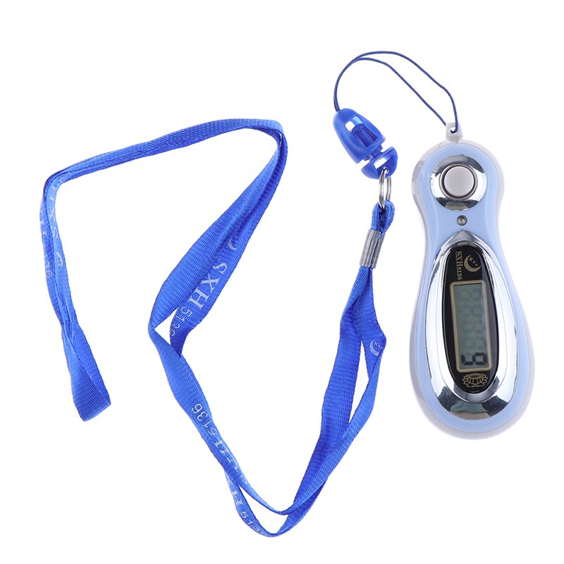 LCD Display Electronic Digital Tally Counter MP3 Manual Counters With Lanyards 1pc