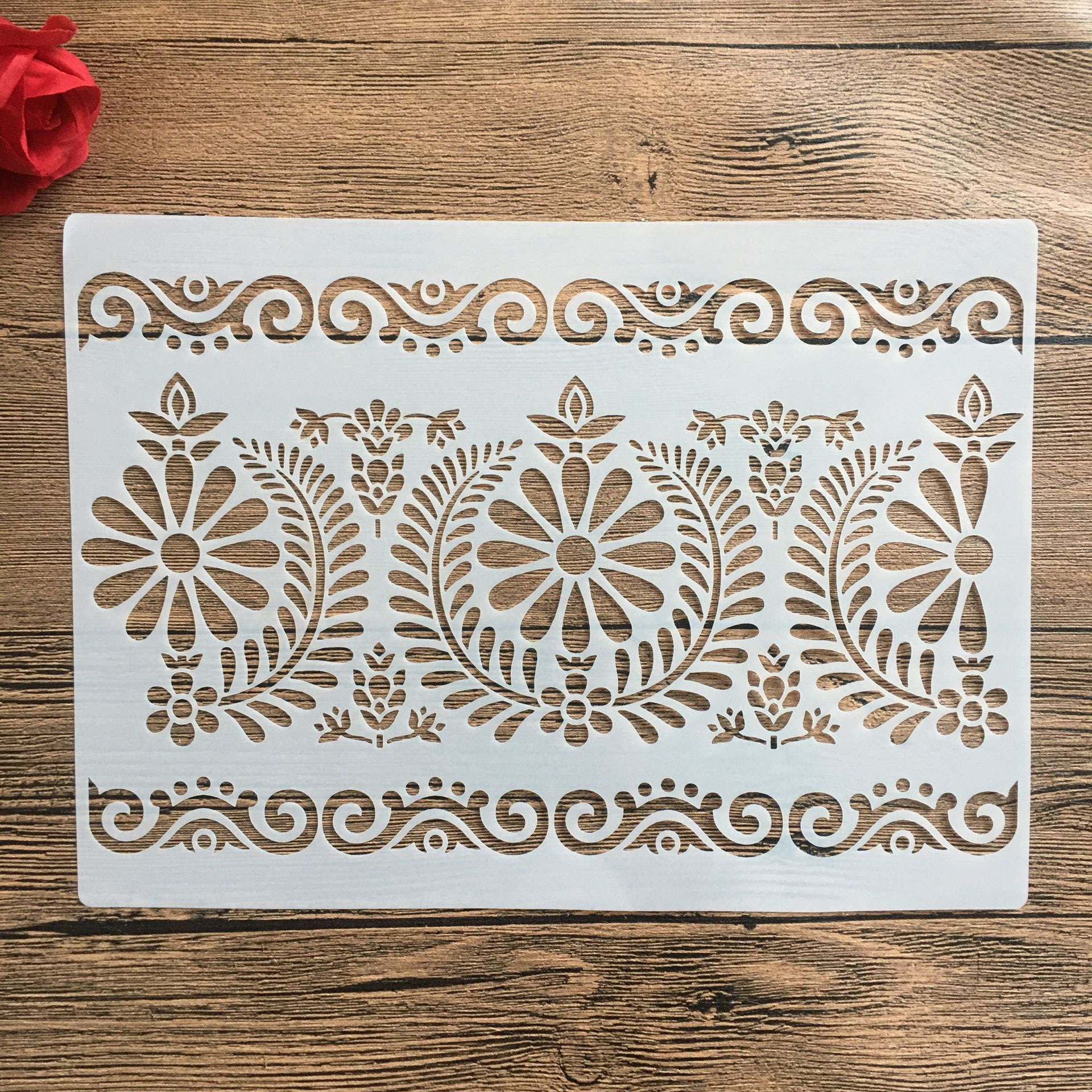 Stencil A3 Per Mandala A Strati - Sagoma Per Pittura Murale, Scrapbooking E Embossing, 29,7x42 Cm