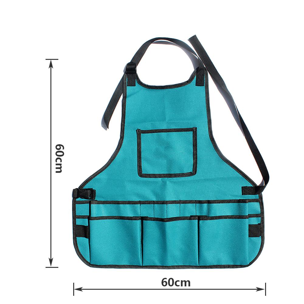 Work Apron Multi Pocket Utility Apron Waterproof Wear-Resistant Garden Overalls Adjustable Garden Work Apron for Garden Workers