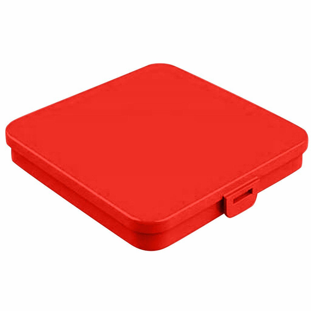 funda mascarilla Portable Face Masks-Keeper Storage Clip Foldable Organizer Storage Folder Clip mask case estuche mascarilla 1pc: Red