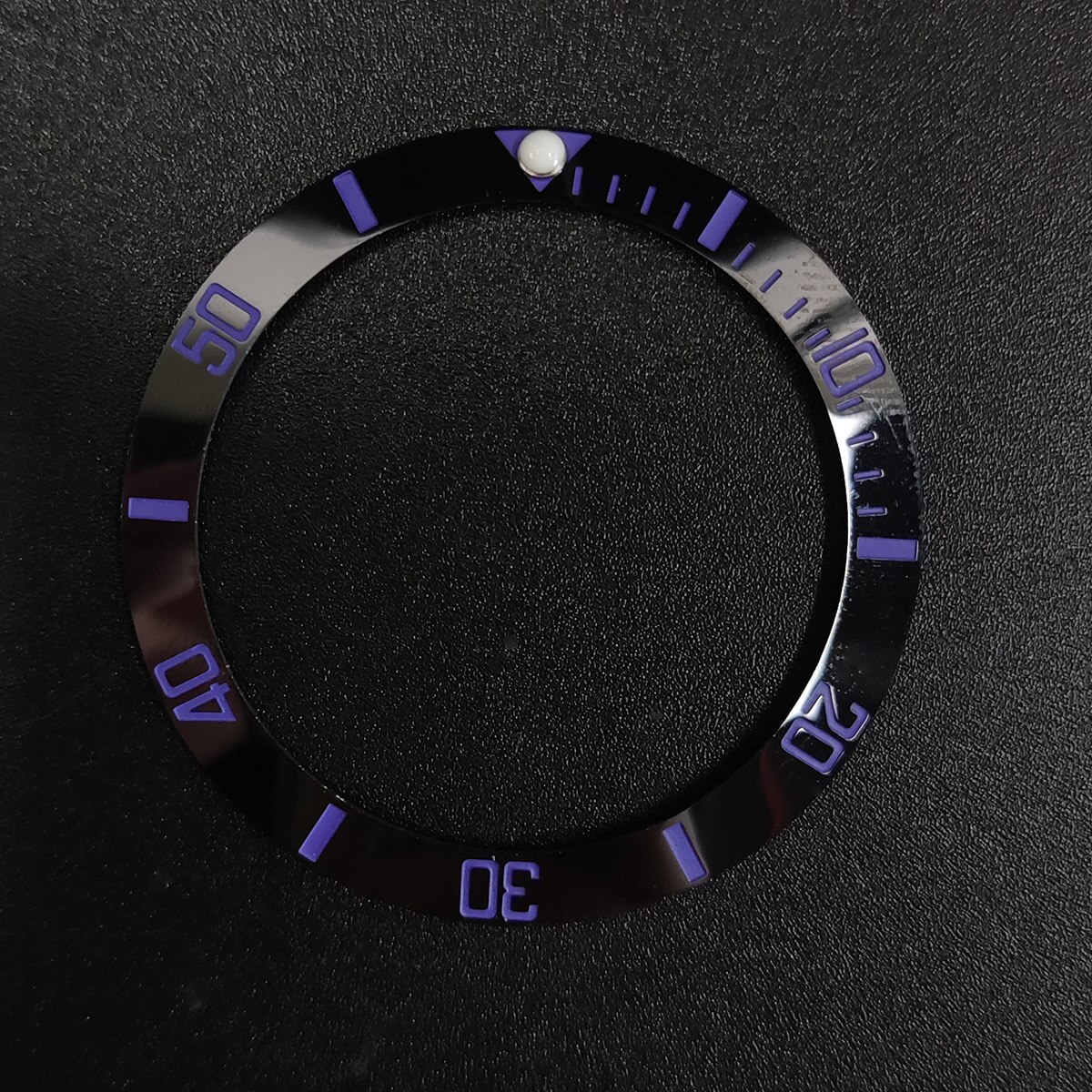 38*30.8mm Sloping Luminous Ceramic Bezel Insert Divers Replacement of watch accessories parts: No.9