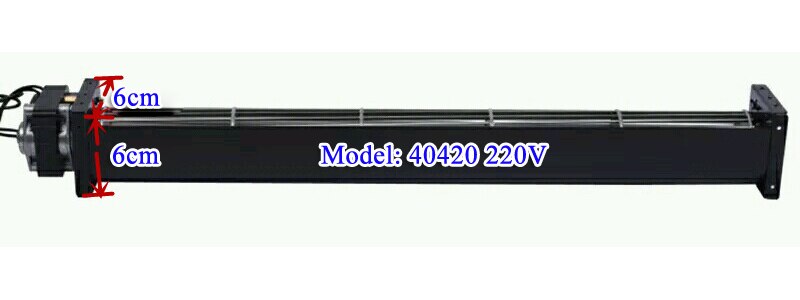 40350 40420 AC220V Extended cross flow fan air blower with large air volume and low noise