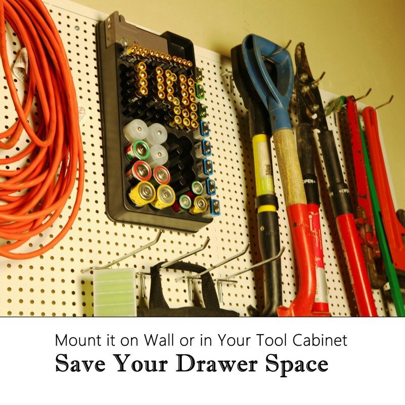 110 Batterijen Batterij Organizer Tester Verwijderbare Case Voor Aaa Aa 9V D C Opbergdoos