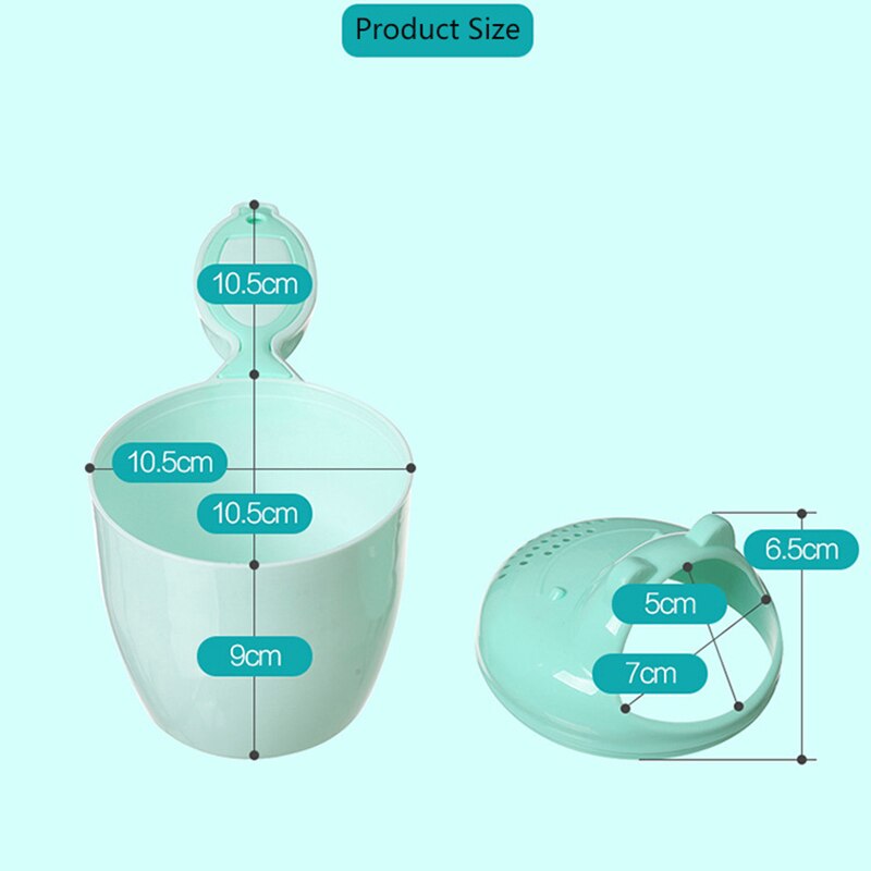 Gorros de baño de dibujos animados para bebé, taza de champú para niño, cebo de baño para bebé, cucharas, taza para lavar el pelo, herramienta de baño para niño