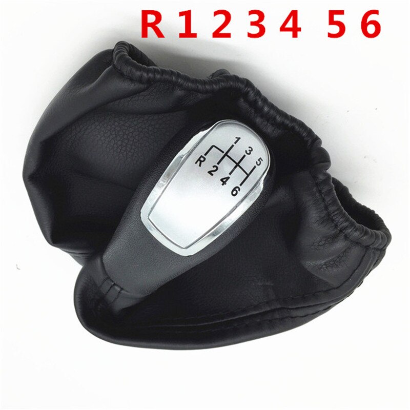 5/6 velocidad Manual pomo de cambio de palanca de arranque para Mercedes Benz Clase C W203 S203/W202 BJ (93-01) /Clase A W168 (97-04): Silver R123456