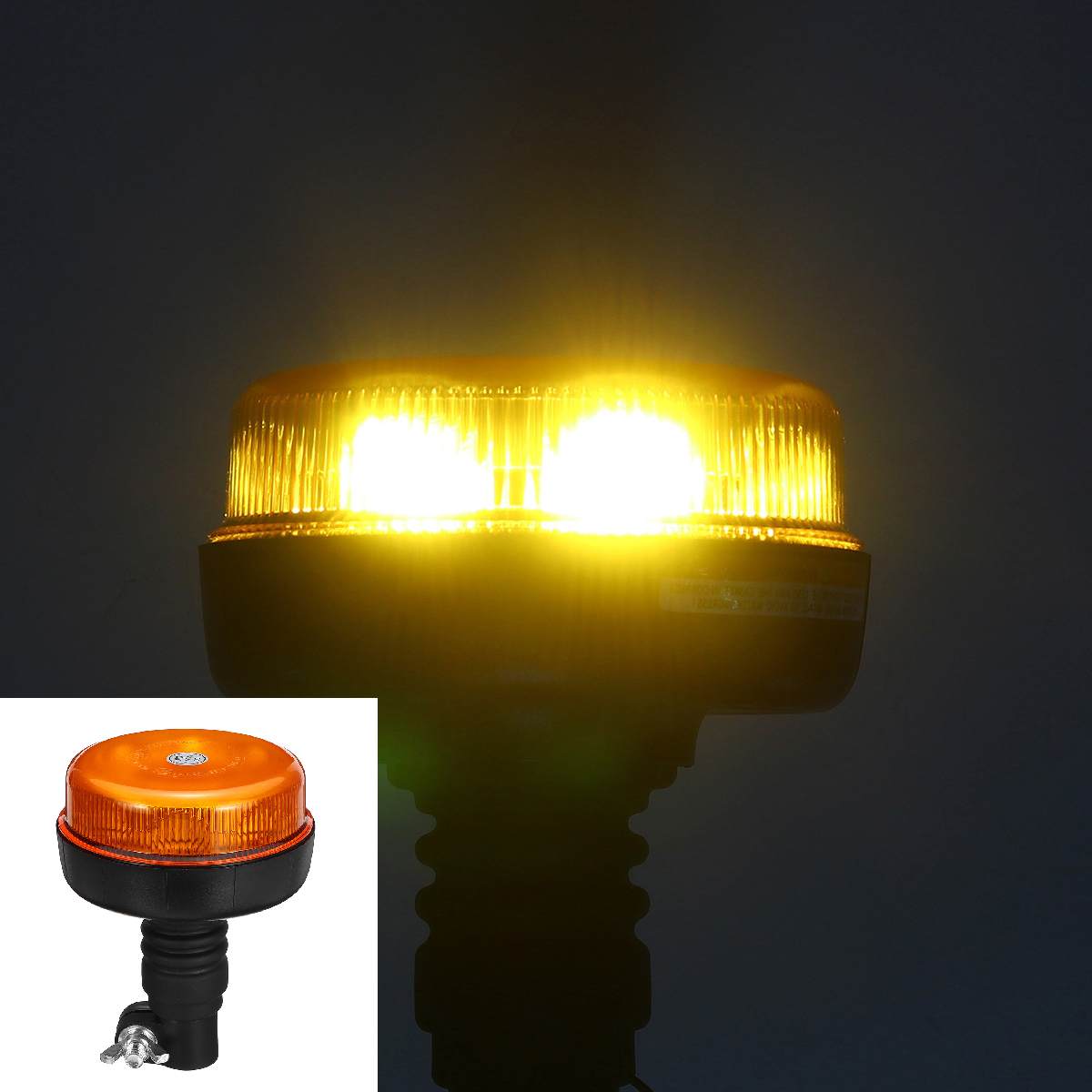 Roterende Knipperende Noodwaarschuwing Led Truck Strobe Waarschuwingslampje Waterdicht Amber Baken Werken Light E9 Voor Tractor: type 2