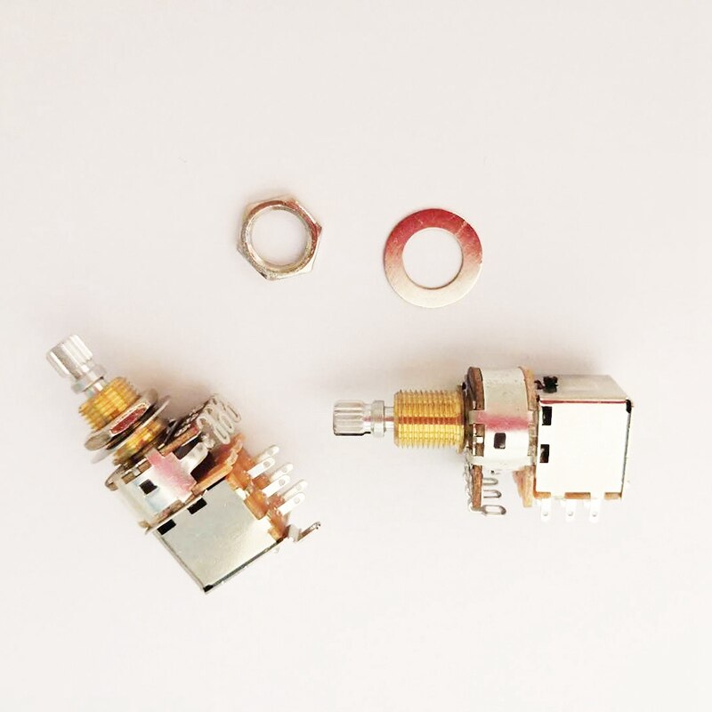 A500K Potentiometer Push Pull Switch Splined Pot Shaft Electric Guitar Tone Volume Parts Guitar Parts & Accessories
