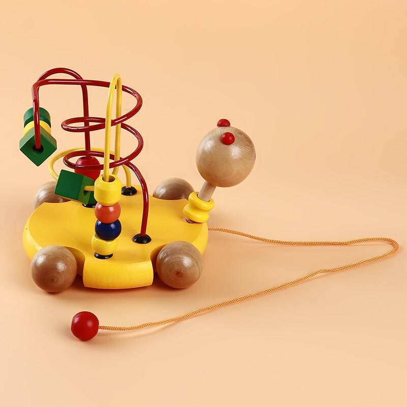 Leuke Cartoon Olifant Schildpad Speelgoed Houten Lopen Langs Pull Wandelen Speelgoed Voor Baby Peuter Pull Langs Speelgoed Voor Kids