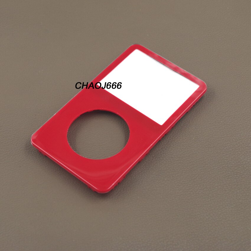 Blauw Paars Geel Plastic Front Faceplate Behuizing Cover Case Voor Ipod 5th Video 30Gb 60Gb 80Gb: red