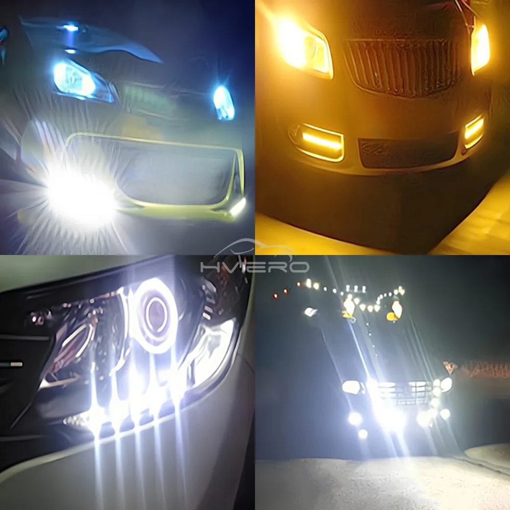Luces antiniebla de estacionamiento de marcha atrás, 18mm, Auto DRL DC 12V, Led, ojo de águila, bombilla de carcasa plateada, lámpara de señal de giro de marcha diurna, respaldo, 1 Uds.