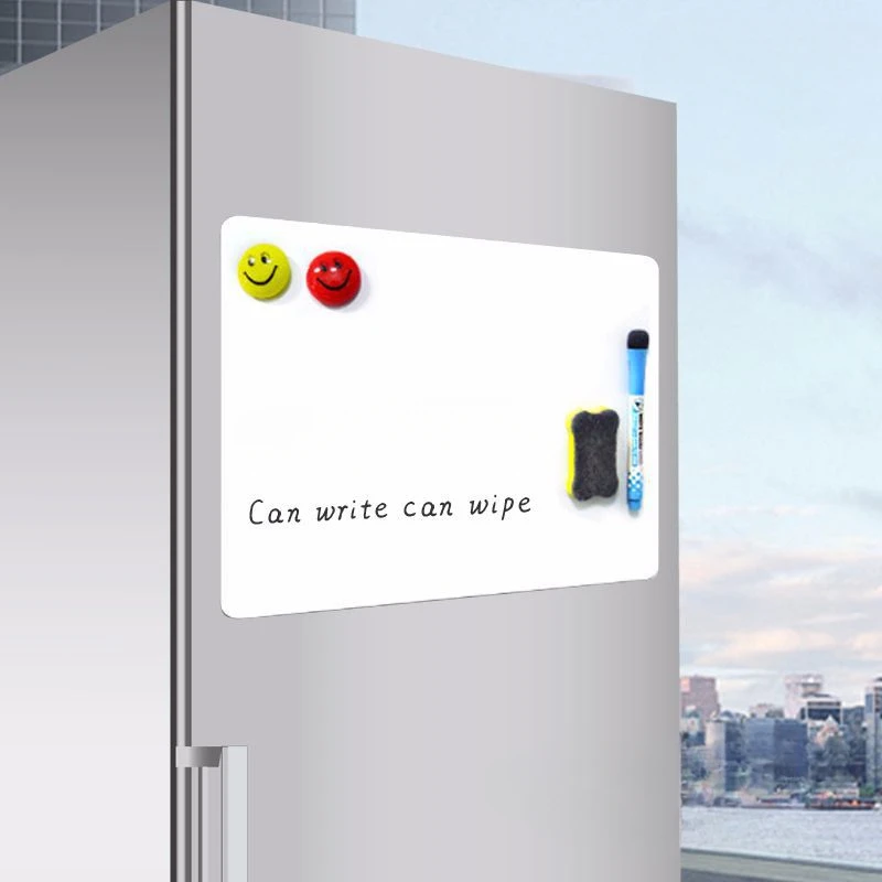A2A3A4 Löschbare magnetische Nachrichtentafel, Notizaufkleber, magnetisches weiches Haustier-Whiteboard, Kühlschrankaufkleber