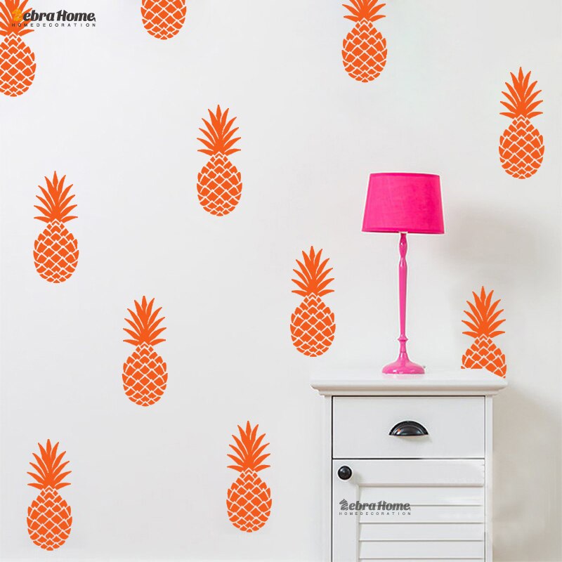 Ananas ananas avtagbar vinyl diy väggdekaler för vardagsrum barnkammare sovrum heminredning väggmålning tapet