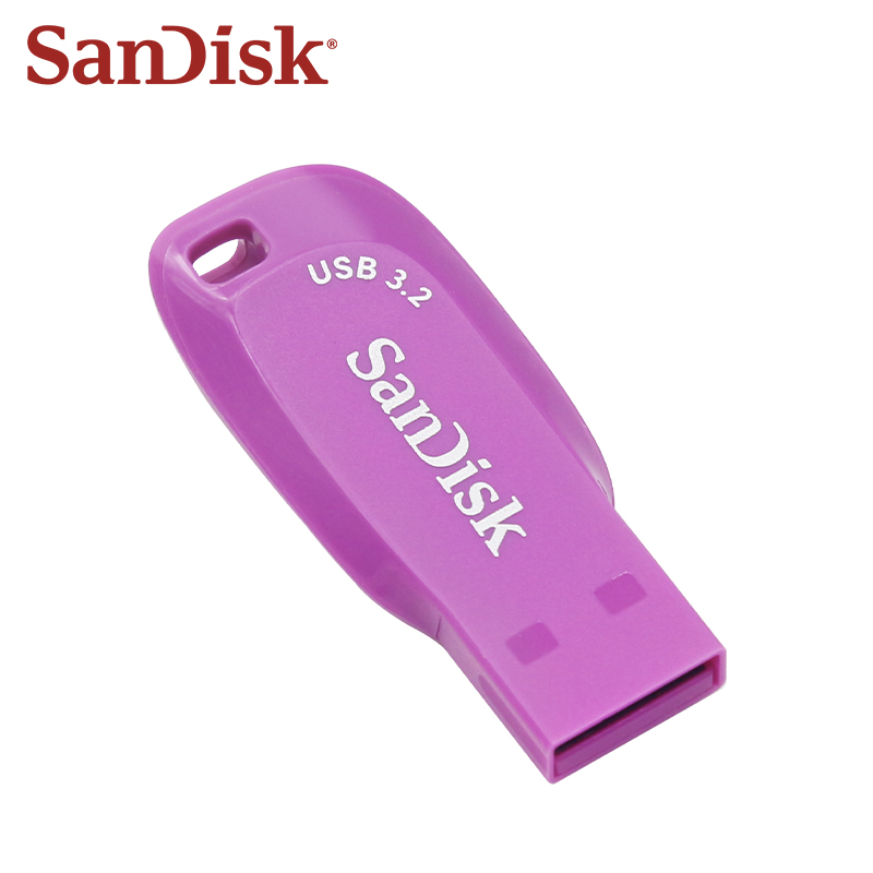 SanDisk USB 3.2 Gen1 CZ410 Ultra Shift Flash Drive 128 GB 64 GB 32 GB Universal Serial Bus Read 100 MB/s Memory Stick Pendrive: Lila / 64GB