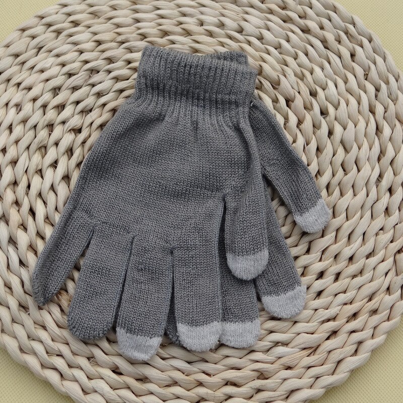 Luvas femininas com touch screen, luvas grossas de alta qualidade, elásticas e estilosas, luvas de dedo elegantes e chique